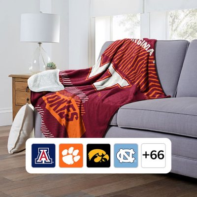 Officially Licensed NCAA Cloud Throw Blanket with Sherpa Back, 60' x 70' - Virginia Tech Hokies -:- Virginia Tech