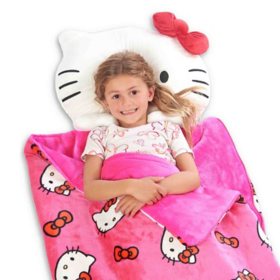 Hello Kitty Childs Sleeping Bag 30”x 54” & Pillow 12”x 24”New In