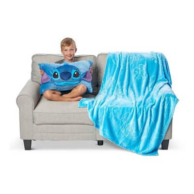 Lilo & Stitch Classic Palms Character Hugger Pillow & Silk Touch Throw Set