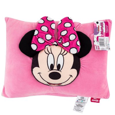 Disney Minnie and Daisy BFF Heart Pink Throw Pillow, 18x18, Multicolor