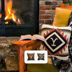 Yellowstone 20" x 20" Double Sided Woven Pillow (Assorted Designs)