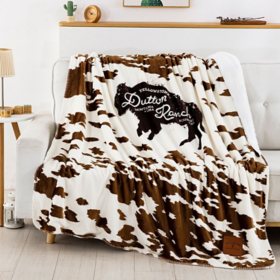 Yellowstone Silk Touch Sherpa Reverse Throw, 60" x 70", Assorted Designs