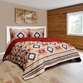 Yellowstone 3-Piece Quilt Set (Assorted Patterns and Sizes)