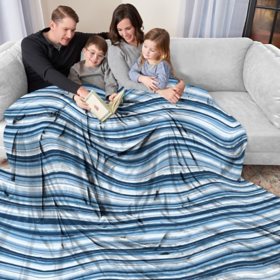 Oversized Cozy Night Cloud Throw Blanket, 110" x 132", Assorted Colors