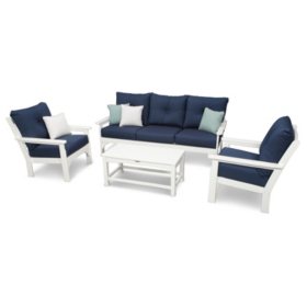 Classics 4 Piece Sofa Seating Set By Ivy Terrace Various Colors