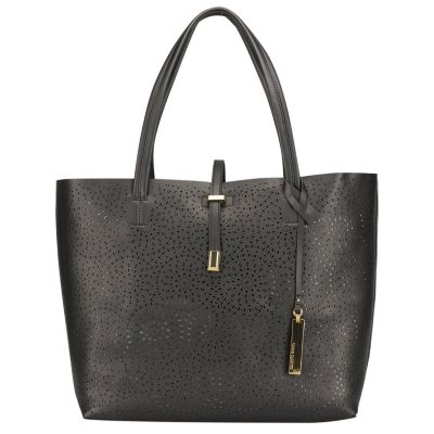 Vince Camuto Tote Leila Metallic Embossed Square Studs, $228