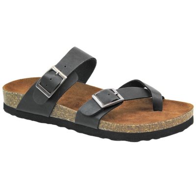 ladies mountain sole leather strap sandals