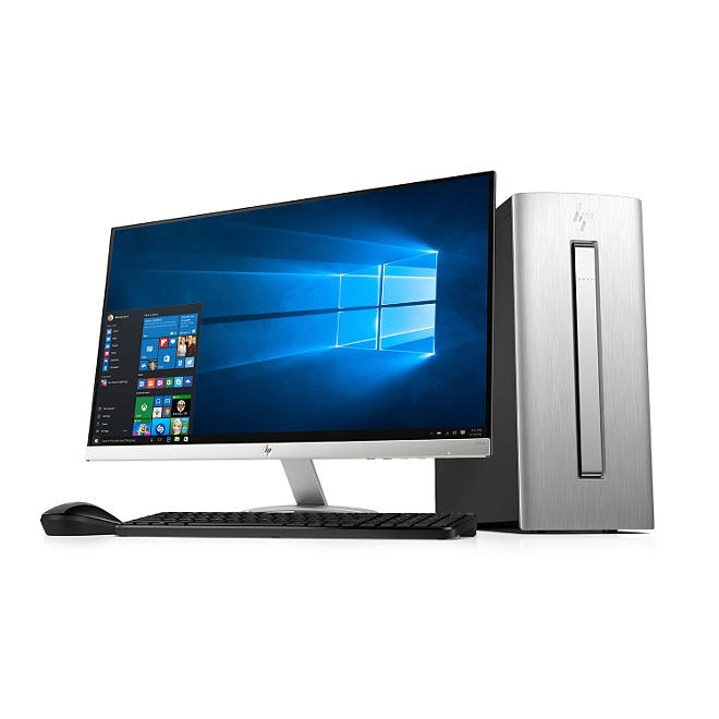 HP Envy Desktop Bundle with 27" LED Monitor, Intel i7-6700 Processor, 16GB Memory, 2TB Hard Drive, Windows 10 Home, HDMI, with Wireless Keyboard and Mouse