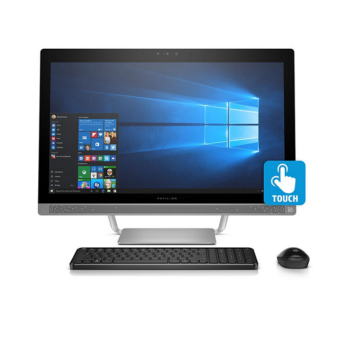 HP 24" Full HD IPS All-in-One Desktop, Intel Core i7-7700T Processor, 8GB Memory, 1TB Hard Drive, 2GB Graphics, HD Webcam, Wireless Keyboard and Mouse, Windows 10 Home