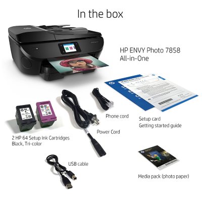 hp envy photo 7858 printer ink