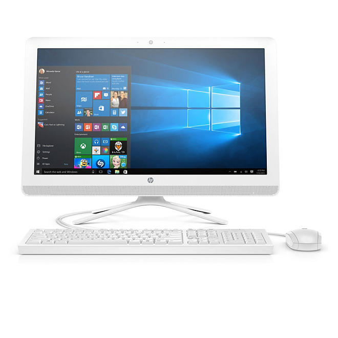 HP Full HD 24" All-in-One Desktop, AMD A8-7410 Processor, 8GB Memory, 1TB Hard Drive, Optical Drive, Windows 10 Home, with Keyboard and Mouse
