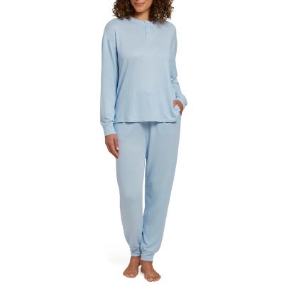 Stars Above Women's Henley Super Soft Sleep Pajama 2 Piece Set (XX-Large,  Smart Blue) 