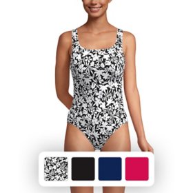 Lands' End Women's Scoop Neck One-Piece Swimsuit