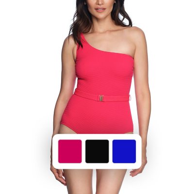 Loft Women's One Piece Swimsuit RedL:- L, Red