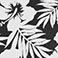 Black White Floral, variant on Lands' End Women's Quarter Zip Rashguard