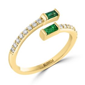 Effy Gemstone & Diamond Bypass Ring in 14K Gold
