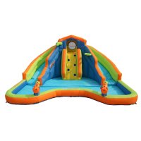 BANZAI Adventure Club Giant Inflatable Water Park Play Center with 2 Water Slides & Climbing Wall		