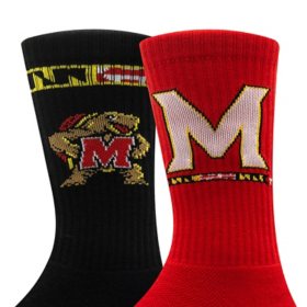 Maryland Terrapins Adult 2-Pack Crew Socks