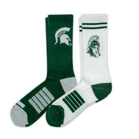 Michigan State Spartans Adult 2-Pack Crew Socks