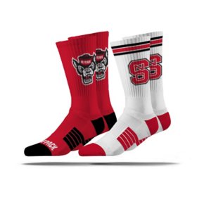 North Carolina State Wolfpack Adult 2-Pack Crew Socks