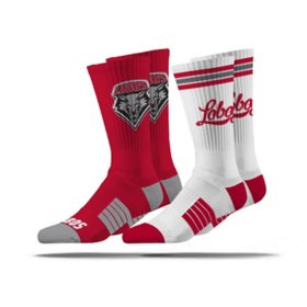 NCAA Adult 2-Pack Crew Socks