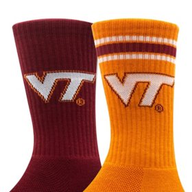 Virginia Tech Hokies Adult 2-Pack Crew Socks