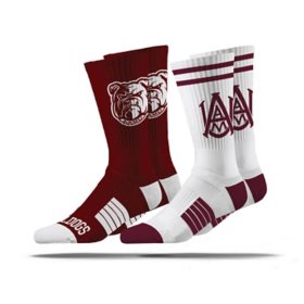 NCAA Adult Crew Socks, 2-Pack