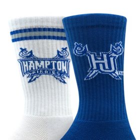 Hampton University Adult 2-Pack Crew Socks