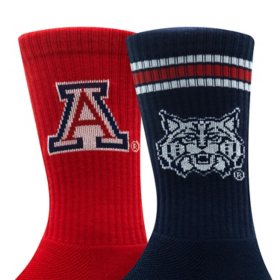 Arizona Wildcats Adult 2-Pack Crew Socks