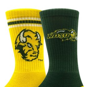 North Dakota State Adult 2-Pack Crew Socks