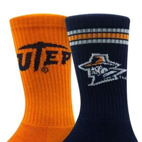 UTEP Miners Adult 2-Pack Crew Socks
