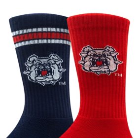 Fresno State Bulldogs Adult 2-Pack Crew Socks