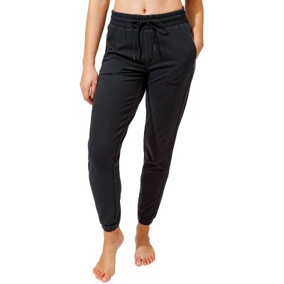 32 Degrees Ladies' Size Large Soft Twill Jogger, Black