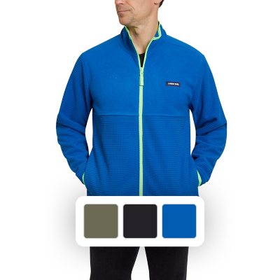 Lands' End Men's Grid Fleece ZipUp Jacket Sam's Club