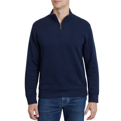 Lands' End Men's Bedford Rib Quarter Zip Pullover