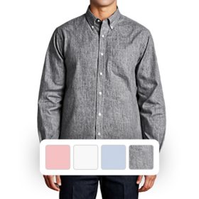 Lands' End Men's Long Sleeve Linen Blend Shirt