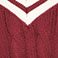 Burgundy, variant on Lands' End Women's V-Neck Cable Sweater