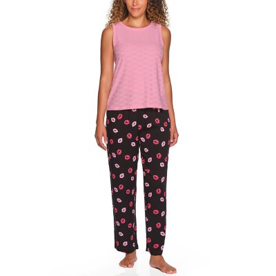 LOFT TANK AND PANT SLEEP SET:- Black - Online Only, XXL