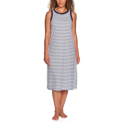 LOFT MIDI TANK SLEEP DRESS:- Blue, XXL