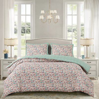 VERA BRADLEY 3PC COMFORTER SET:- Heart Floral, Full/Queen