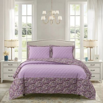 VERA BRADLEY 3PC QUILT SET:- Breezy Bouquet, King