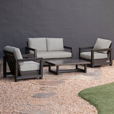 Royal Garden North Point Aluminum 4-Piece Patio Conversation Set