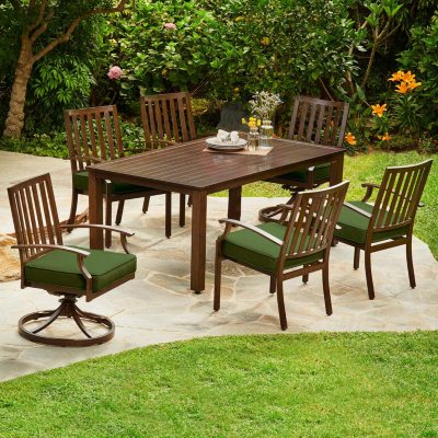 Royal Garden Oakmont 7-Piece Patio Cushion Dining Set - Dealepic