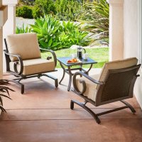 Royal Garden Monte Carlo 3-Piece Patio Seating Chat Set (Various Colors)