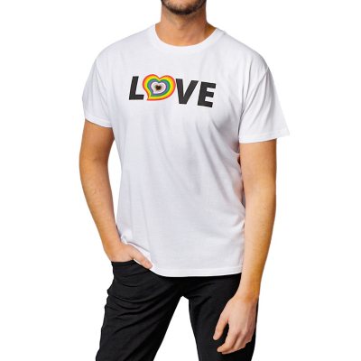  Pride love heart rainbow letters Long Sleeve T-Shirt :  Clothing, Shoes & Jewelry