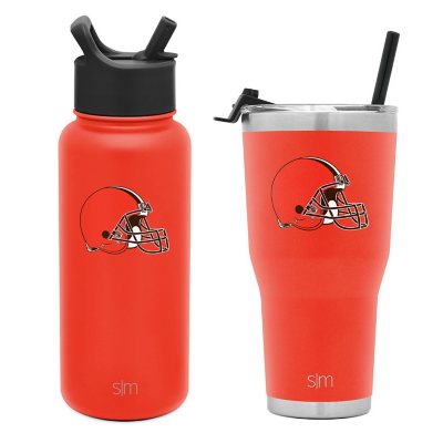 Simple Modern NFL Cleveland Browns Fathers Day | Insulated Ranger Slim Can Cooler for Skinny 12oz Cans - Skinny Beer and Seltzer