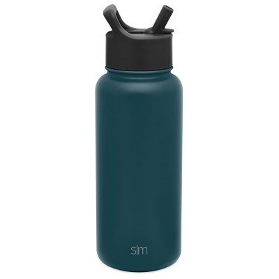 Simple Modern 32oz Water Bottle with Silicone Straw Lid & BPA Free NWT. CM  2