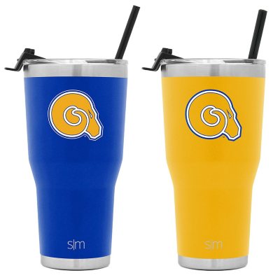 LSU Tigers Tumbler Louisiana State University Drink Cup with cover and  straw