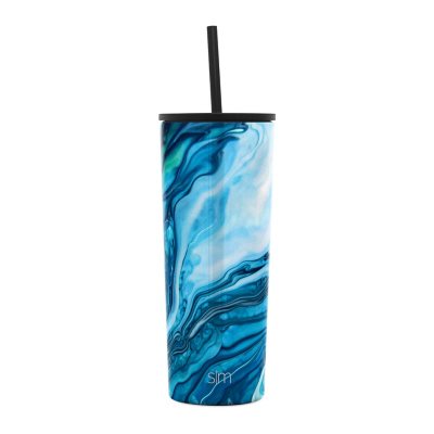 Simple Modern 24oz Classic Tumbler with Straw, extra lid, 2 straws