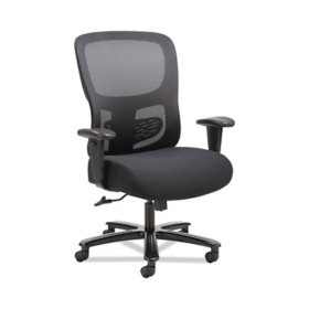 Sadie 1-Fourty-One Big and Tall Mesh Task Chair, Supports up to 350 lbs. (Black)